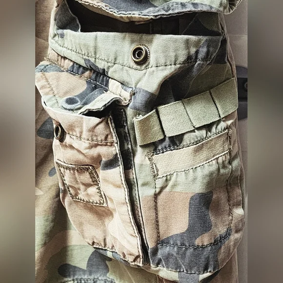 No Boundaries Men's Vintage Camo Cargo Zip Off Option Pants Pockets Sz 34" X 32" - Picture 5 of 12